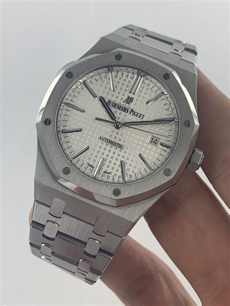 all white audemars piguet|audemars piguet 41mm price.